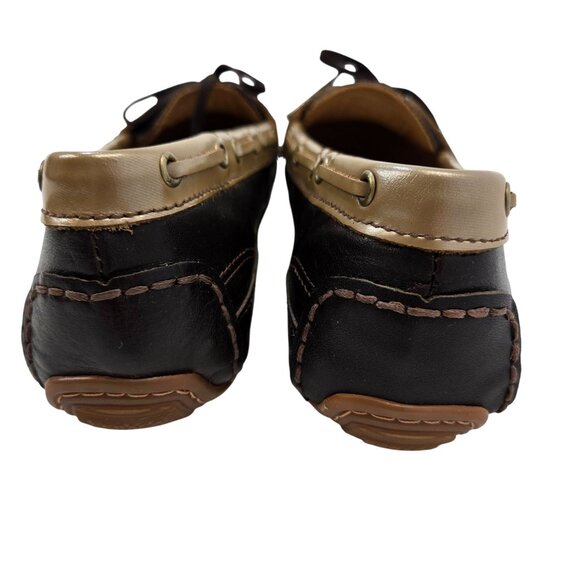 Sebago Dockside Leather Two-Tone Lace up Loafers Size 8 - Picture 6 of 8